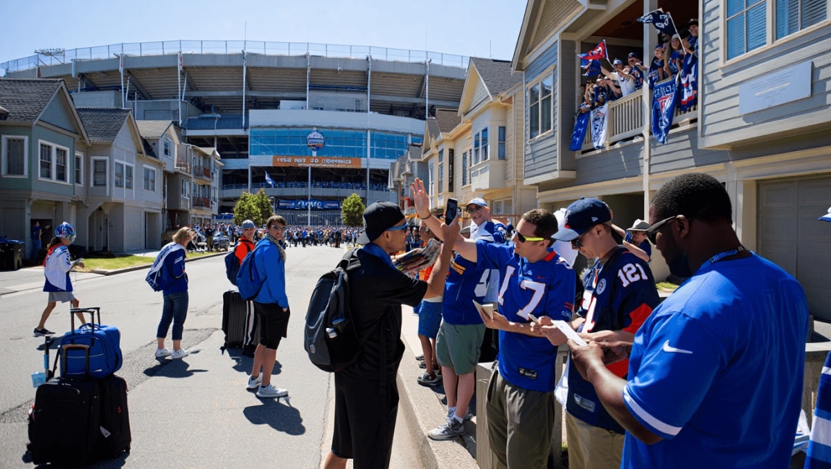 The Airbnb hosts turning gameday into payday