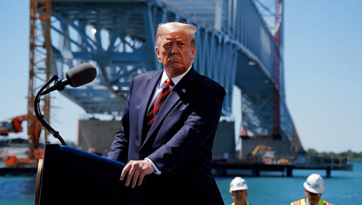 Trump threatens to block the opening of a  bridge between Ontario and Michigan in ongoing spat with Canada