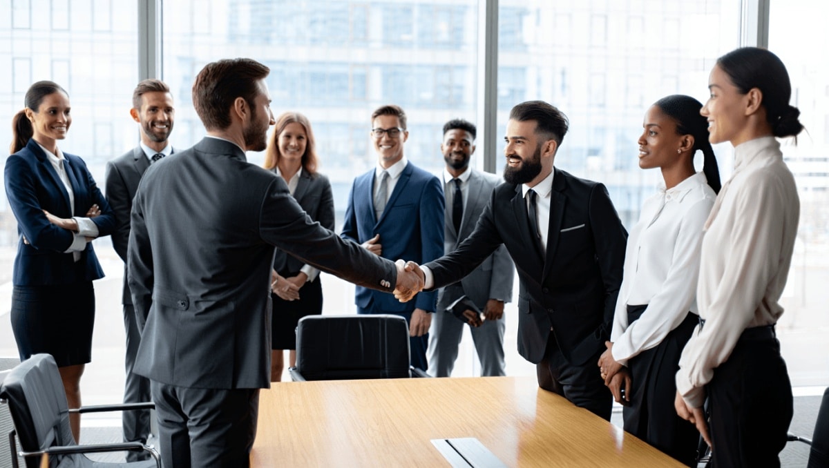 Image of Cohere's logo with AI in the background.