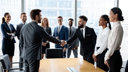 Image of Cohere's logo with AI in the background.