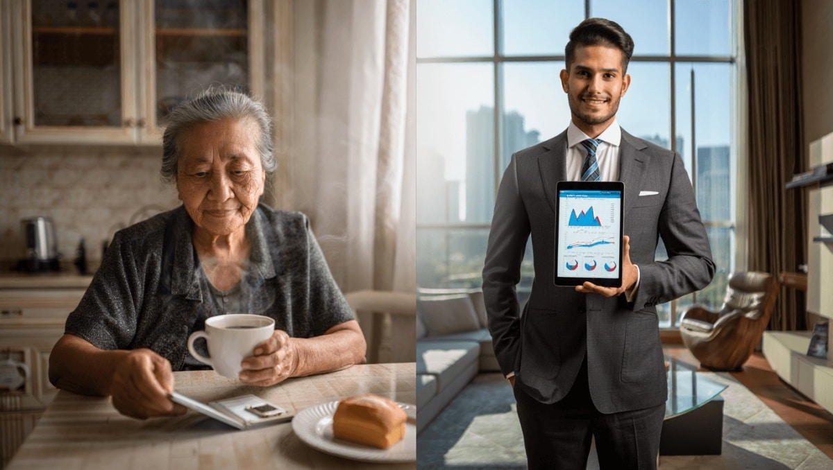 2 charts show how the highest and lowest earners spend their money