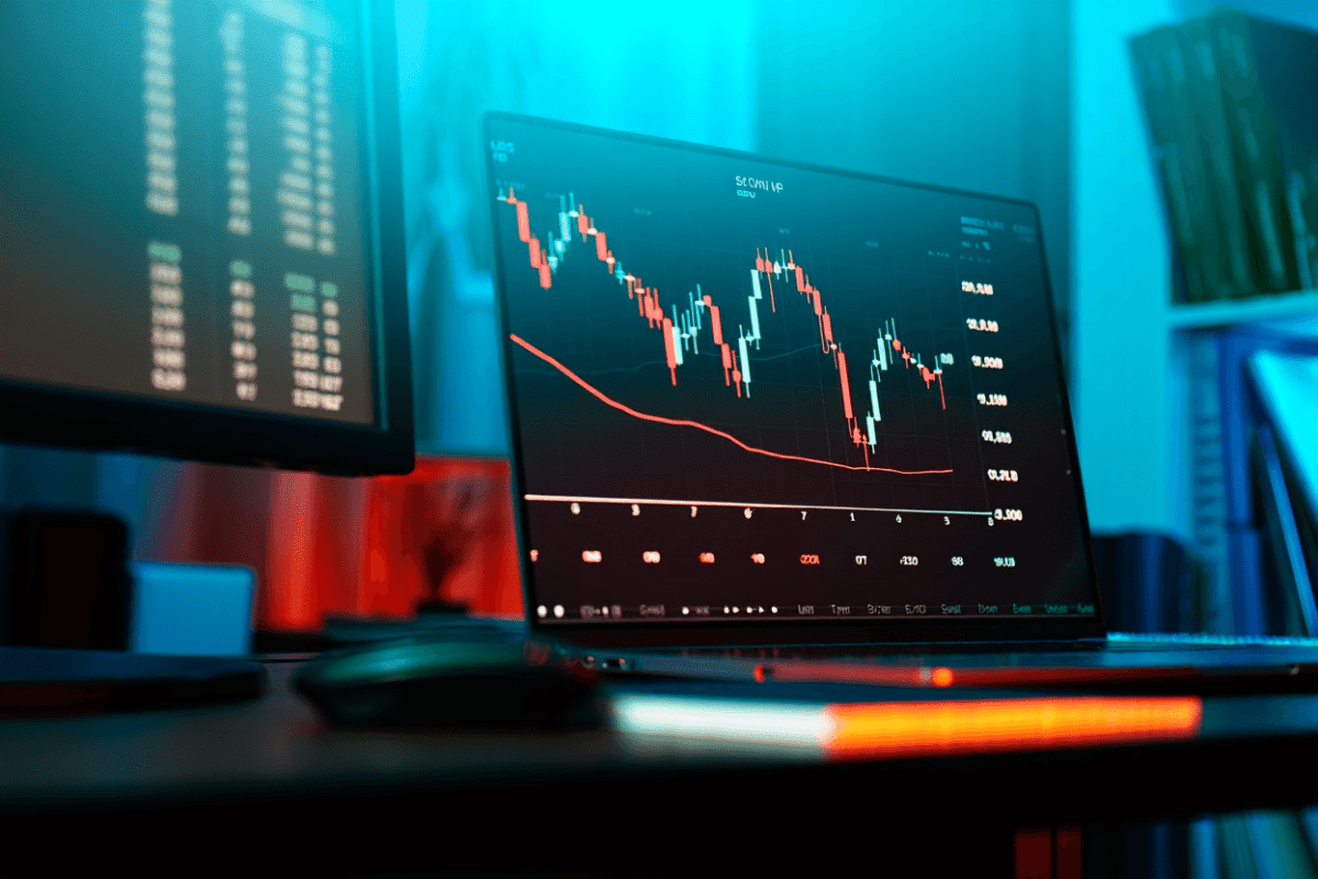 Lite stock falls 4.6% to $860.62, down from May 11 record high of $1,053