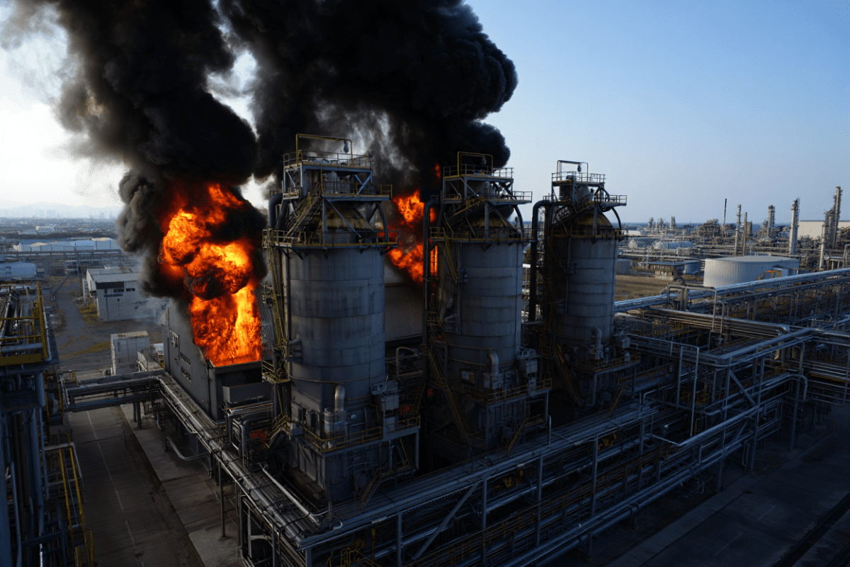 Ukrainian drone strikes Russia's Ryazan oil refinery, massive fire erupts