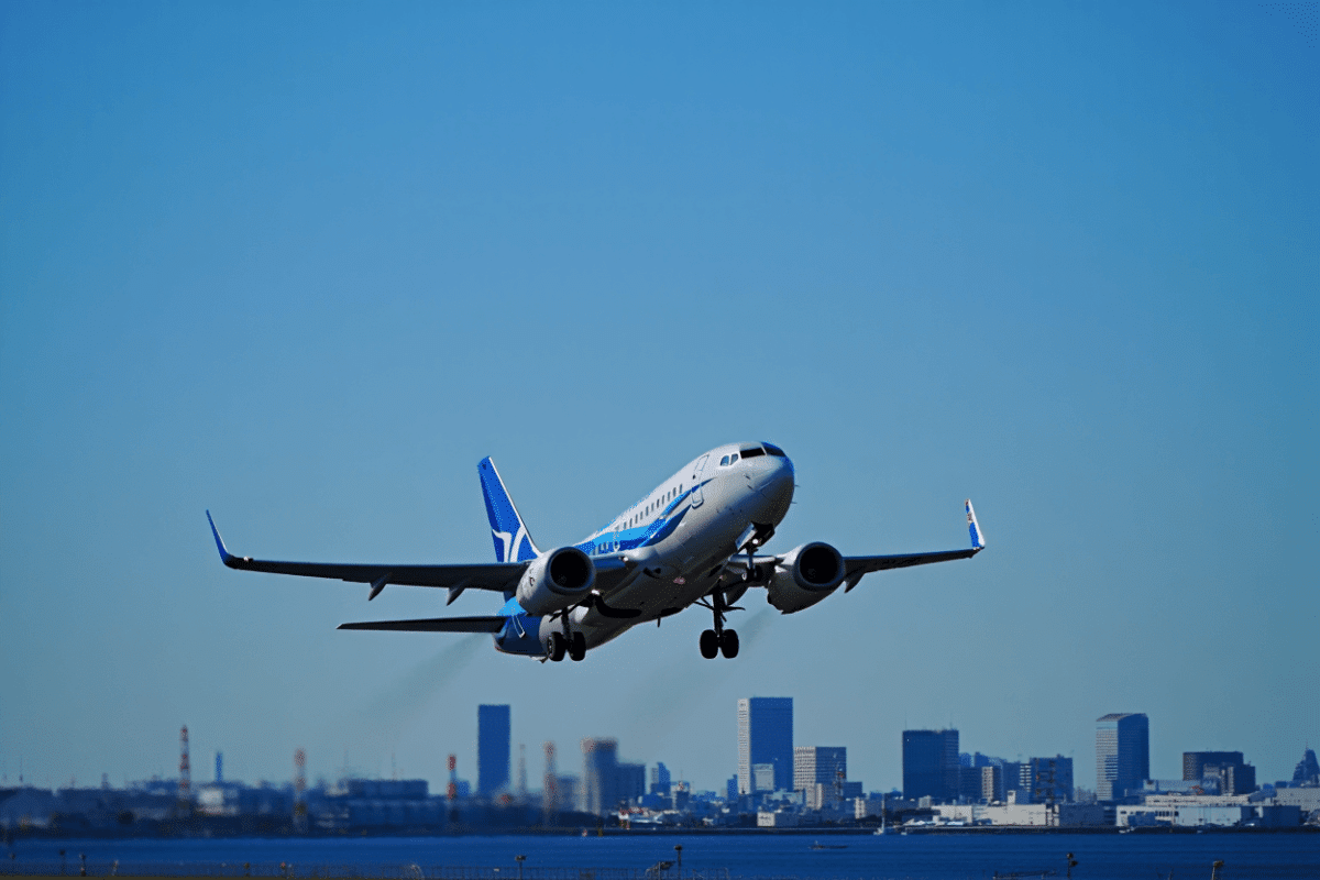 Boeing 737 MAX debuts in Japan with Skymark at Haneda airport today