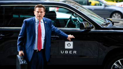 A senator is pressing the IRS to raise the mileage deduction that Uber drivers rely on to offset spiking gas prices