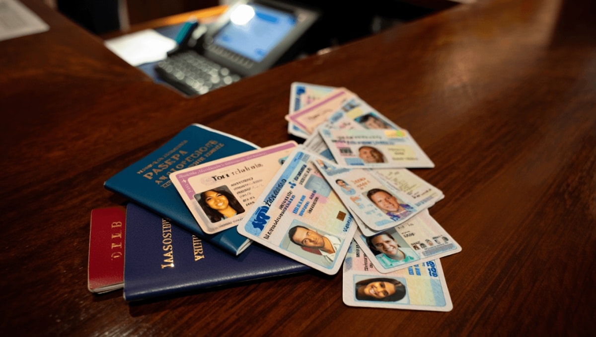 an illustration of a passport