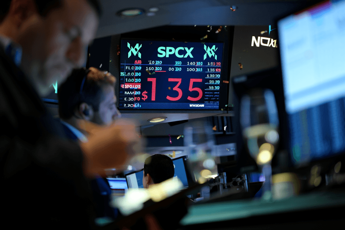 SpaceX stock now trades on Nasdaq at $135 per share after record $75B IPO