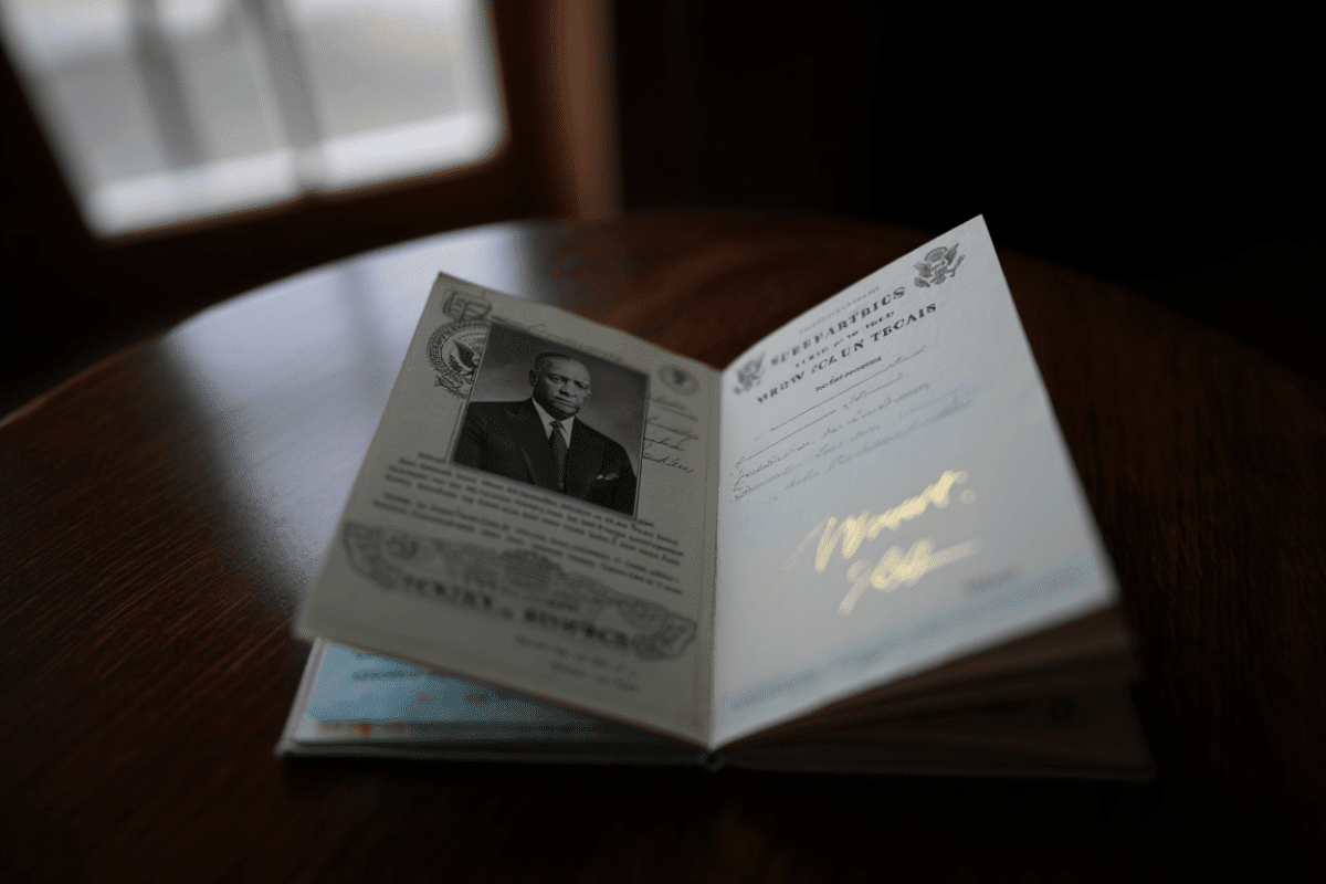 Trump unveils 'patriot passport' design featuring his image for America's 250th