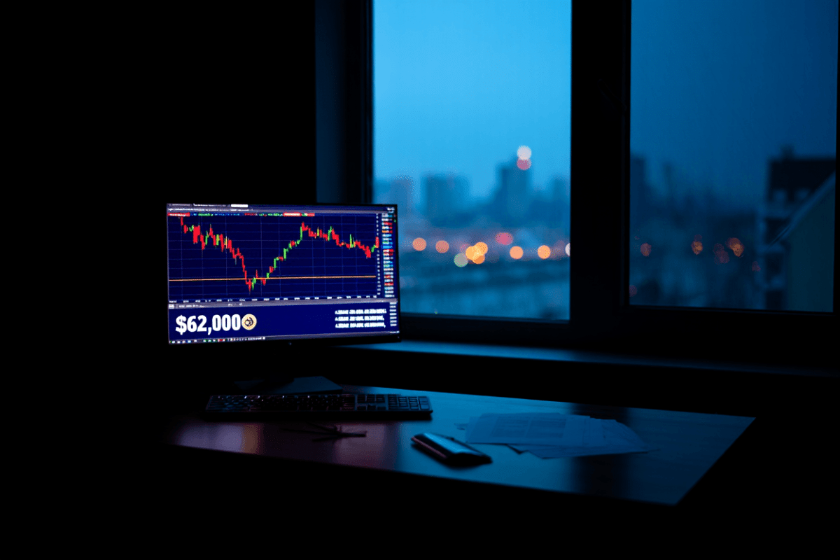 Crypto markets erase $2 trillion as Bitcoin drops below $62,000