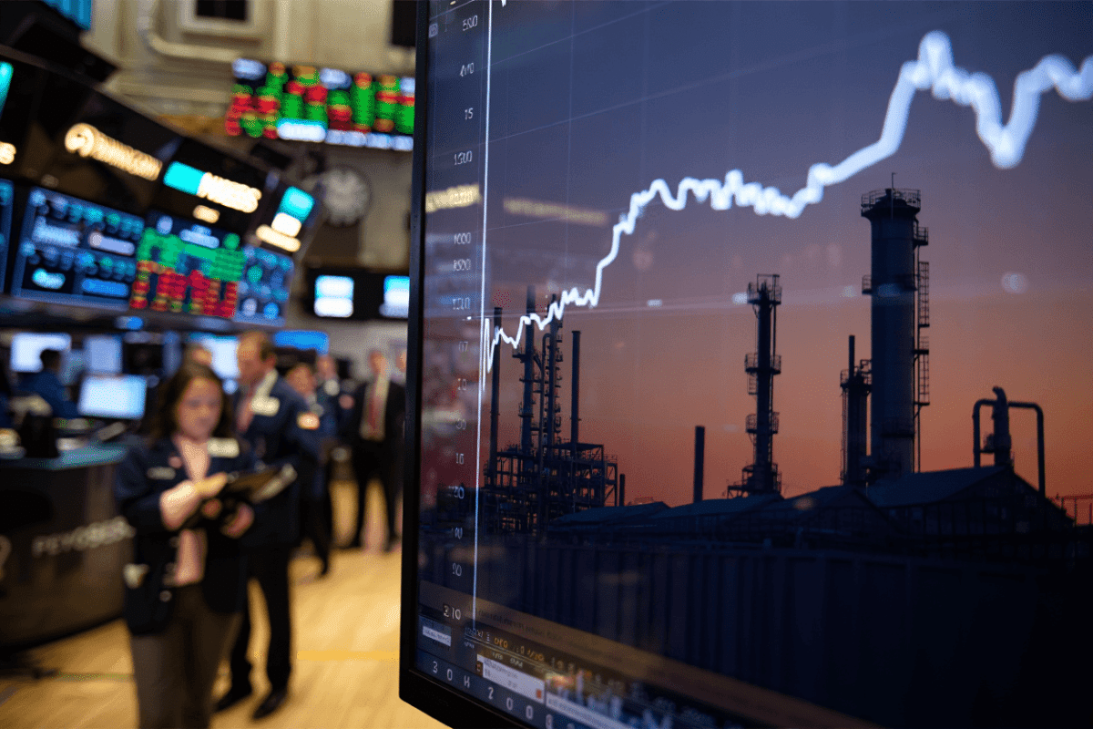 Stock market hits fresh records as oil climbs on Iran tensions