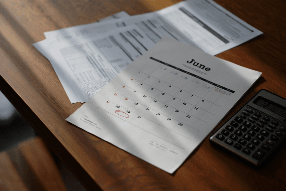 Tax filing deadline: April 15, 2026 passed; June 15 estimated payment due