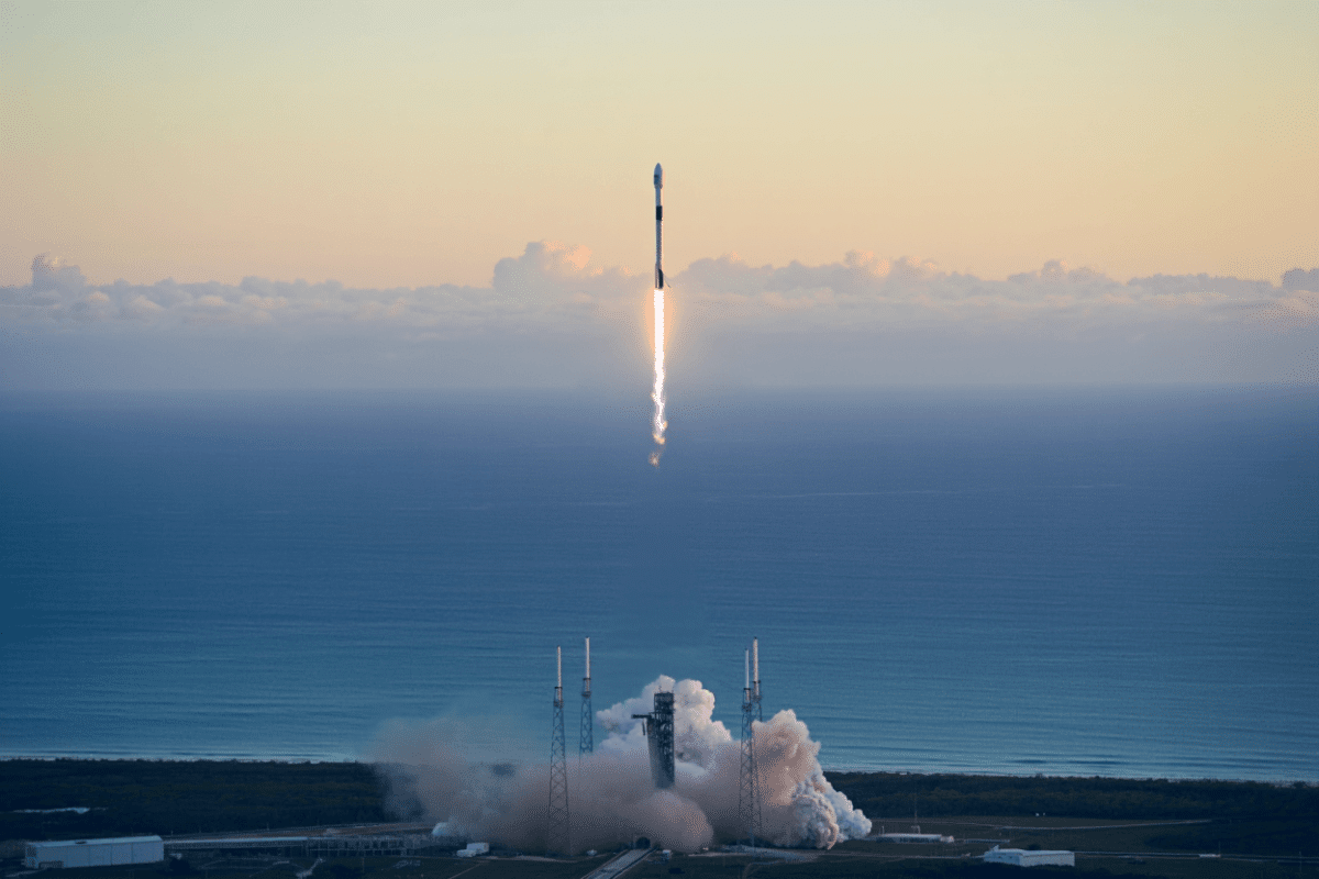 SpaceX Falcon 9 launches Starlink satellites from Cape Canaveral today