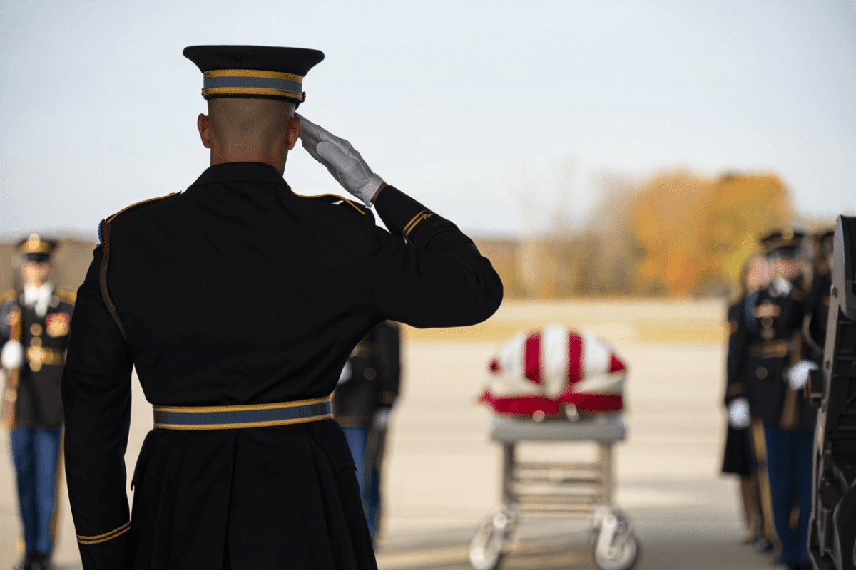 Trump attends dignified transfer of 4 service members at Dover Air Force Base