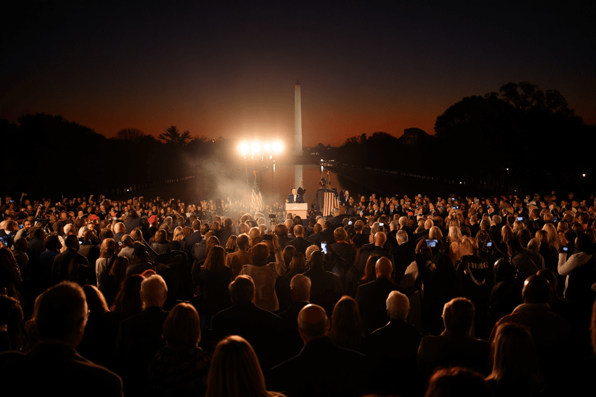 Trump set to speak at 9:45 p.m. ET tonight on National Mall