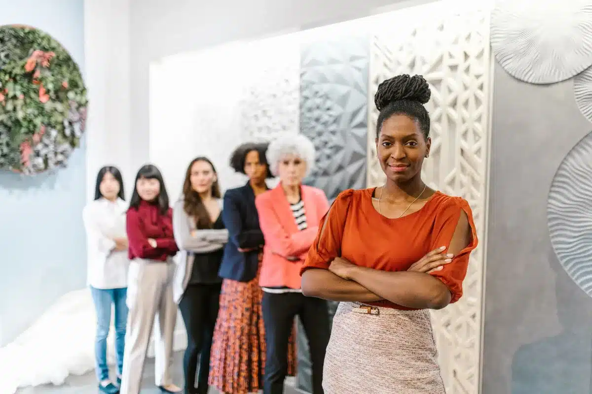 A professional development setup with mentorship materials, career guides, and networking resources arranged on a modern workspace, representing intern growth and opportunity.