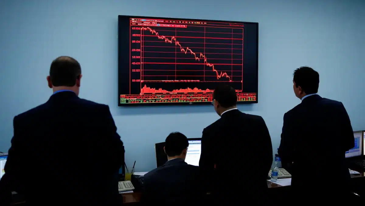 Stock market decline with falling chart | stock market downturn pressure