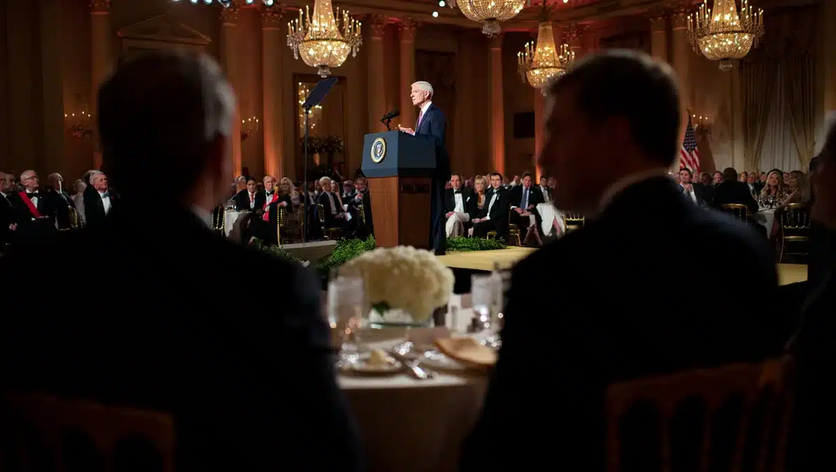 Trump announces 2028 presidential bid at press dinner, defying constitutional limit