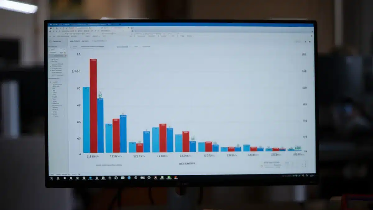 Polling numbers on a screen showing declining approval ratings | polling data visualization