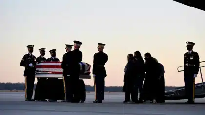 Trump attends Dover dignified transfer for 4 fallen service members