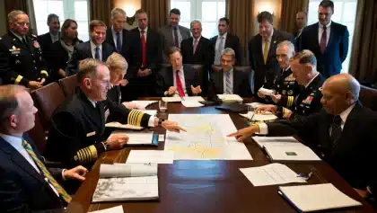 Trump warns Iran is being 'decimated' at Camp David Cabinet meeting