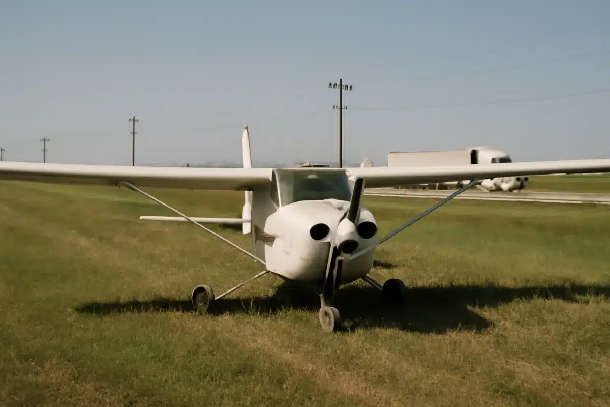 Cessna makes emergency landing on Florida highway after engine trouble