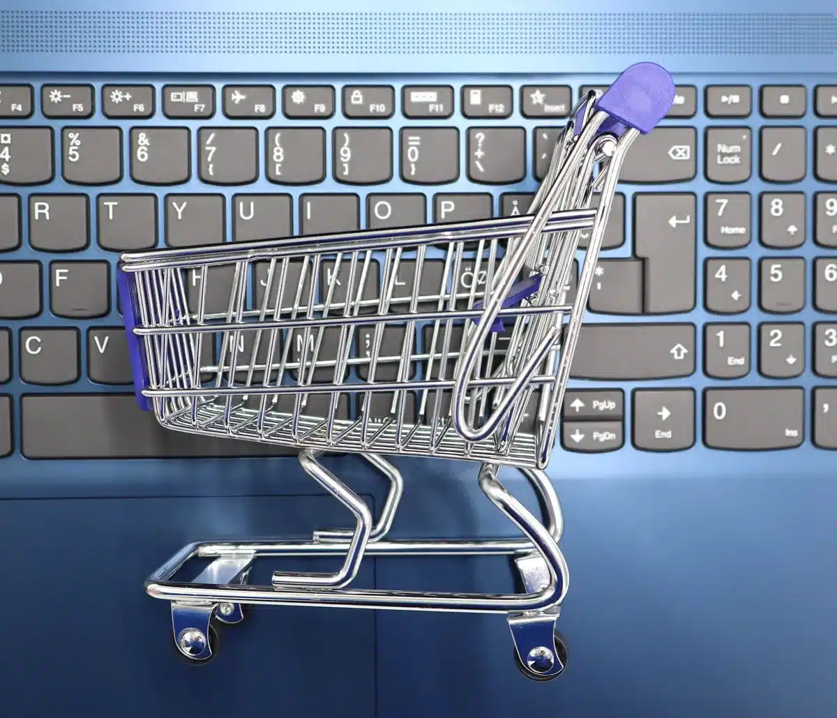 MercadoLibre logo or marketplace interface with growth charts ascending upward, Latin American market imagery subtle in background