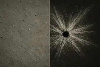 NASA captures sharpest images yet of moon crater from SpaceX rocket impact