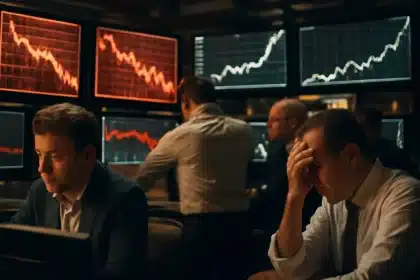 Nasdaq index falls on Fed inflation concerns and Iran tensions