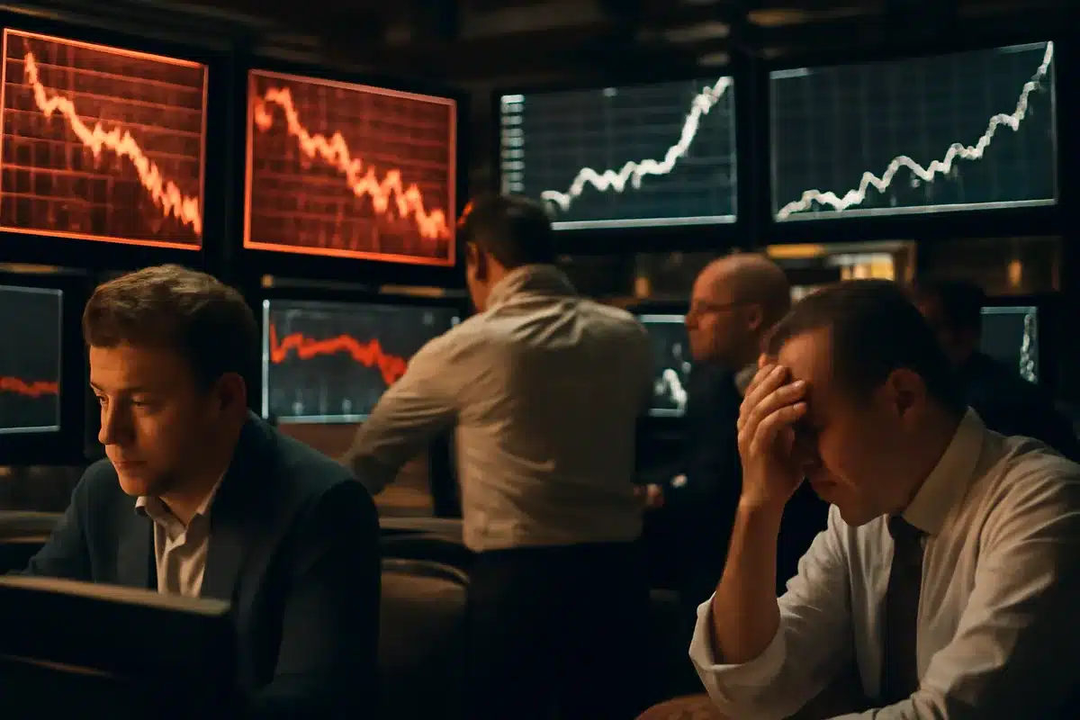 Nasdaq index falls on Fed inflation concerns and Iran tensions