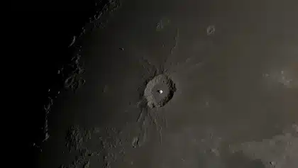 SpaceX rocket crashes into moon, creates crater near Einstein