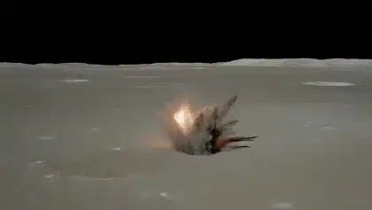 SpaceX rocket crashes into moon at 5,400 mph, creating fresh crater