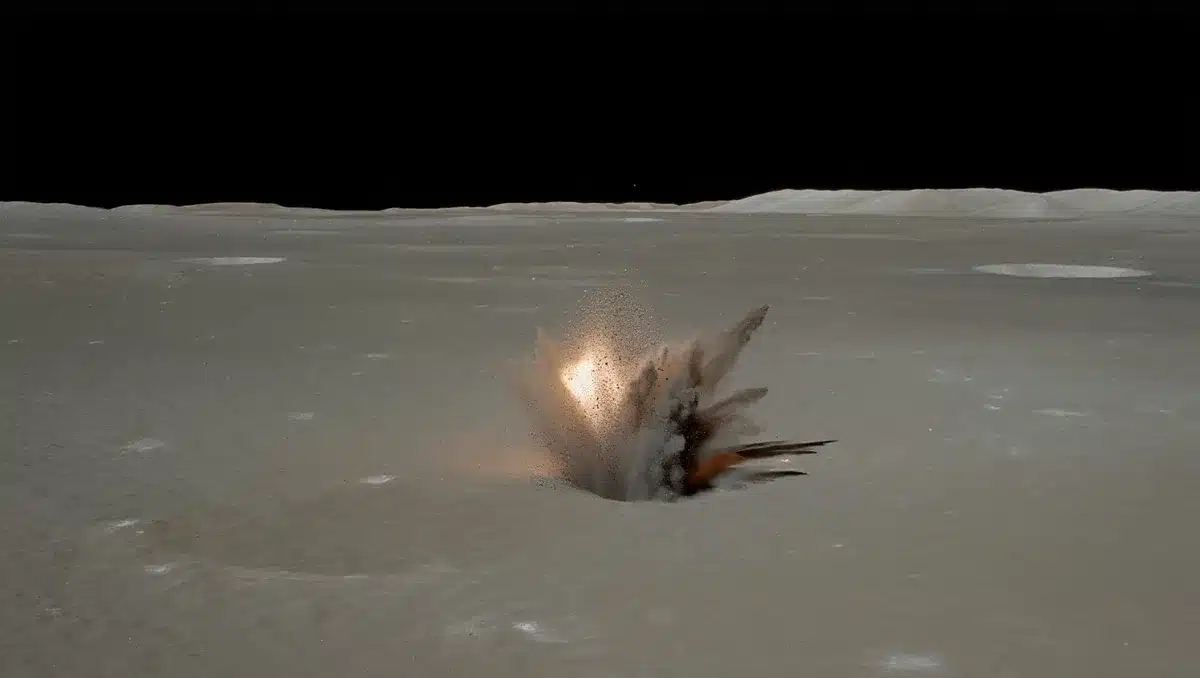 SpaceX rocket crashes into moon at 5,400 mph, creating fresh crater