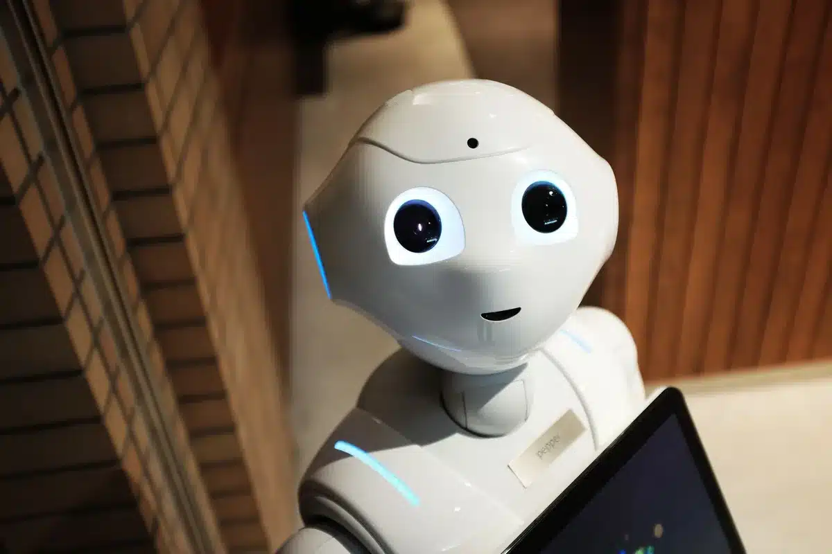AI technology interface glowing screen