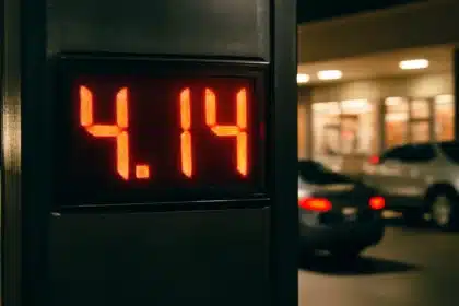 Gas prices hit record high for Labor Day at $4.14 per gallon