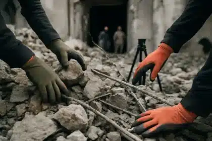 NY Times Sunday paper spotlights Gaza City rubble recovery and White House dinner