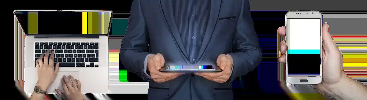 A smartphone screen displaying rapid-fire social media posts with AI-generated images, blue light reflecting on an anonymous person's face in dim lighting