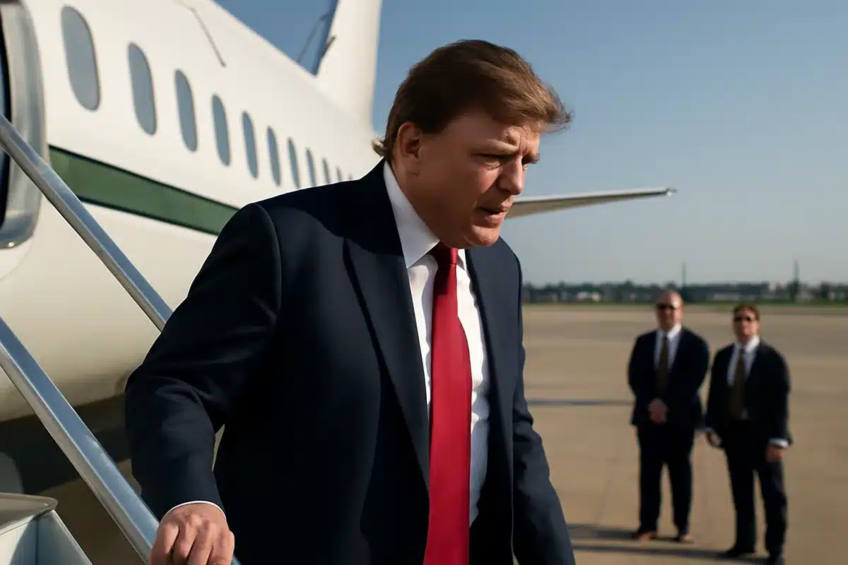 Trump debuts darker hair in New Jersey, sparks social media buzz
