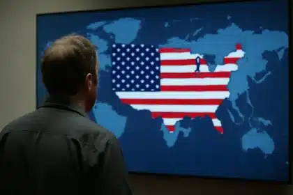 Trump shares map with US flag over Canada, Greenland, Mexico