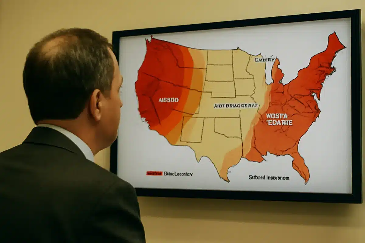NOAA weather map shows warmer September ahead for most of US