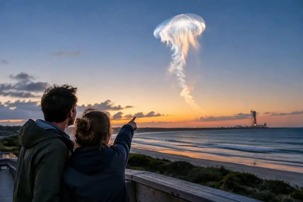 SpaceX rocket launch created 'jellyfish' cloud over parts of US on Oct. 13